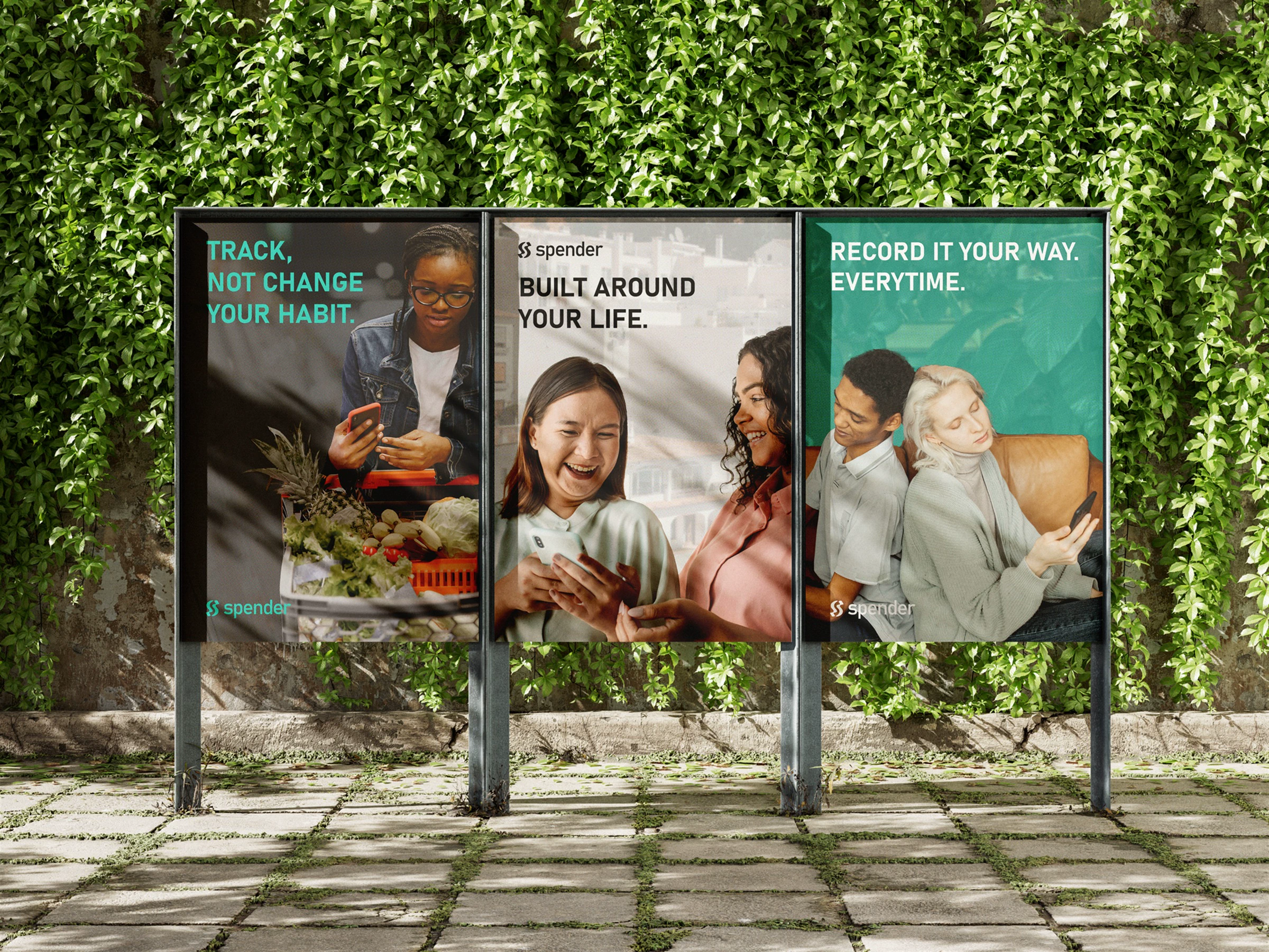 Outdoor Spender poster mockup
