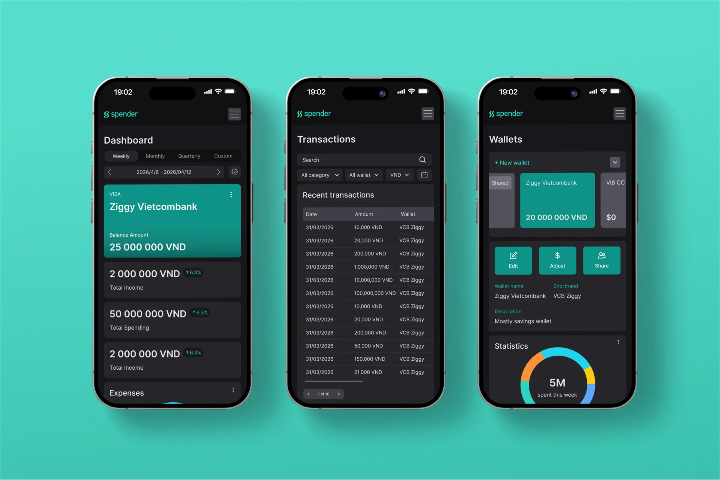 Spender mobile brand mockup